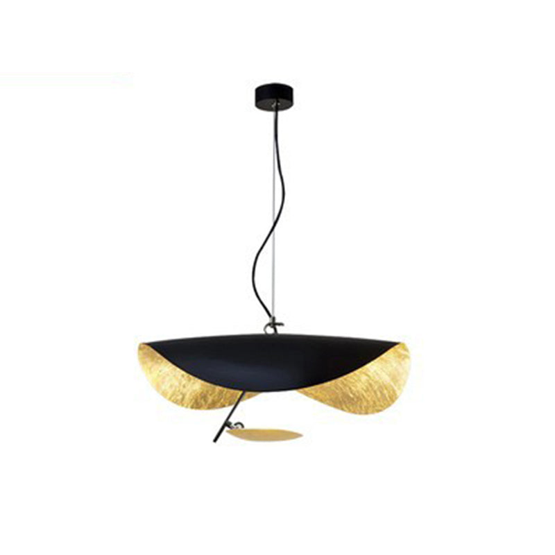 Modern Vellburn leaf design pendant, black ceiling light, great for living rooms.