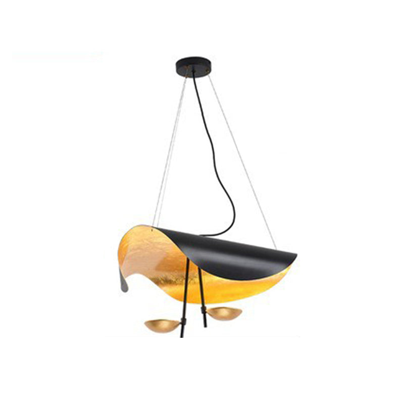 White Vellburn leaf sculptural light, contemporary pendant, enhances modern spaces.