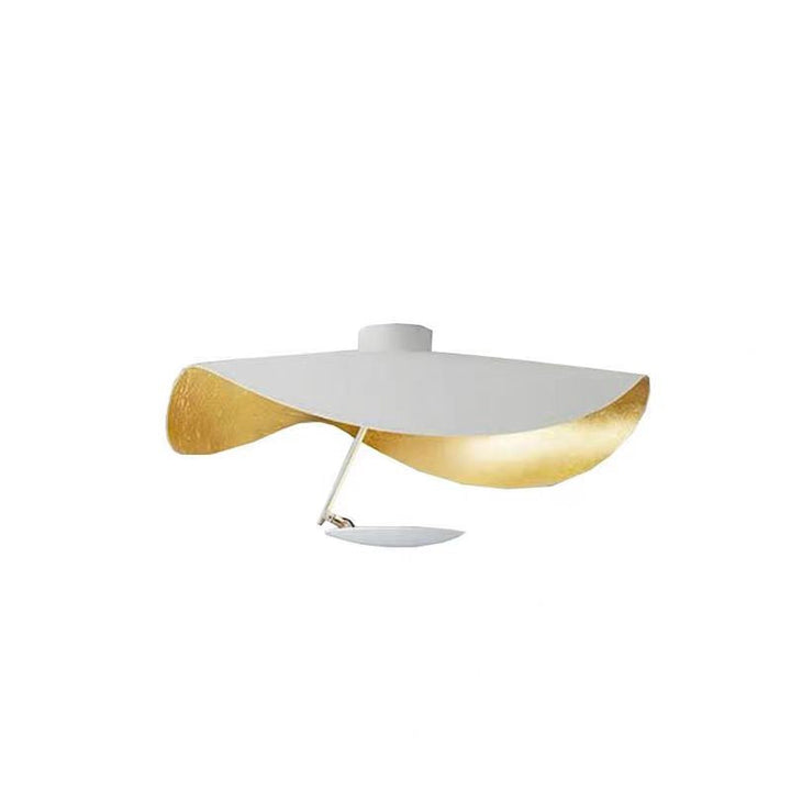 White Vellburn leaf ceiling light, contemporary pendant, sleek and functional decor.