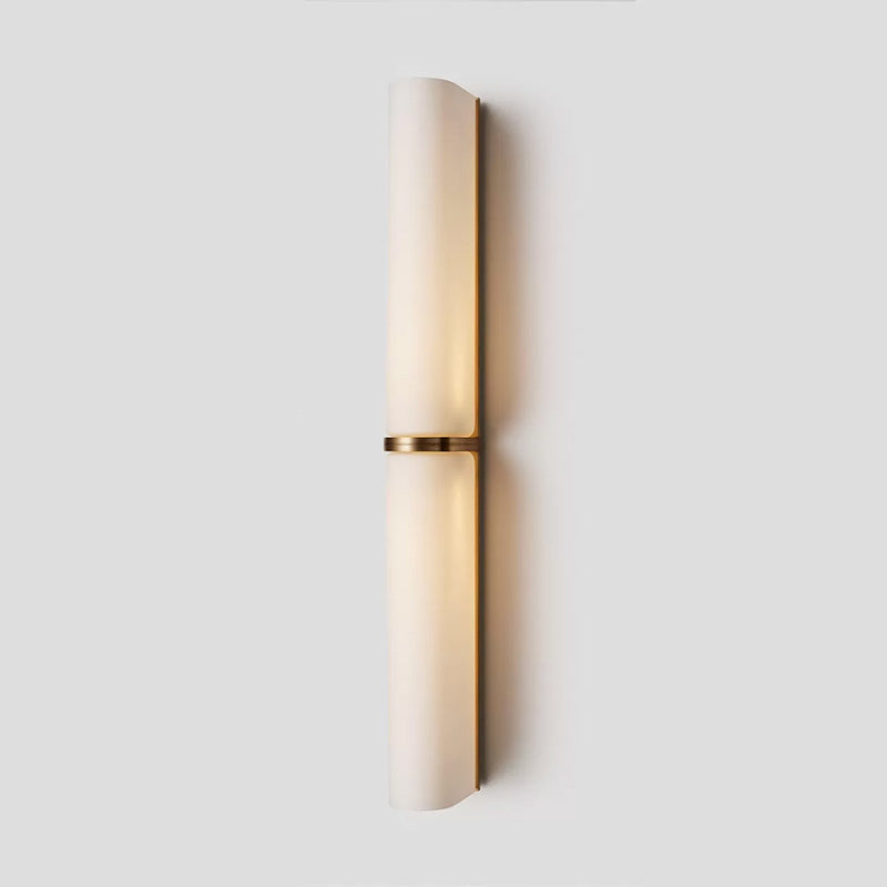 Vertical dimmable LED wall lamp, modern, ideal for contemporary spaces.