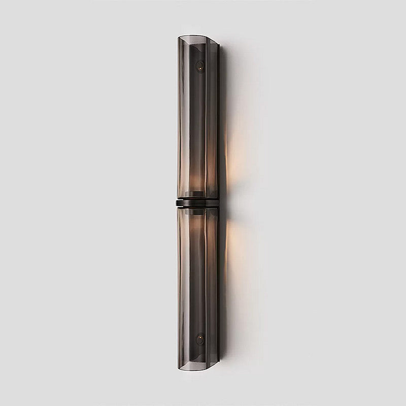 Modern vertical LED bedroom light, dimmable, for comfortable lighting.