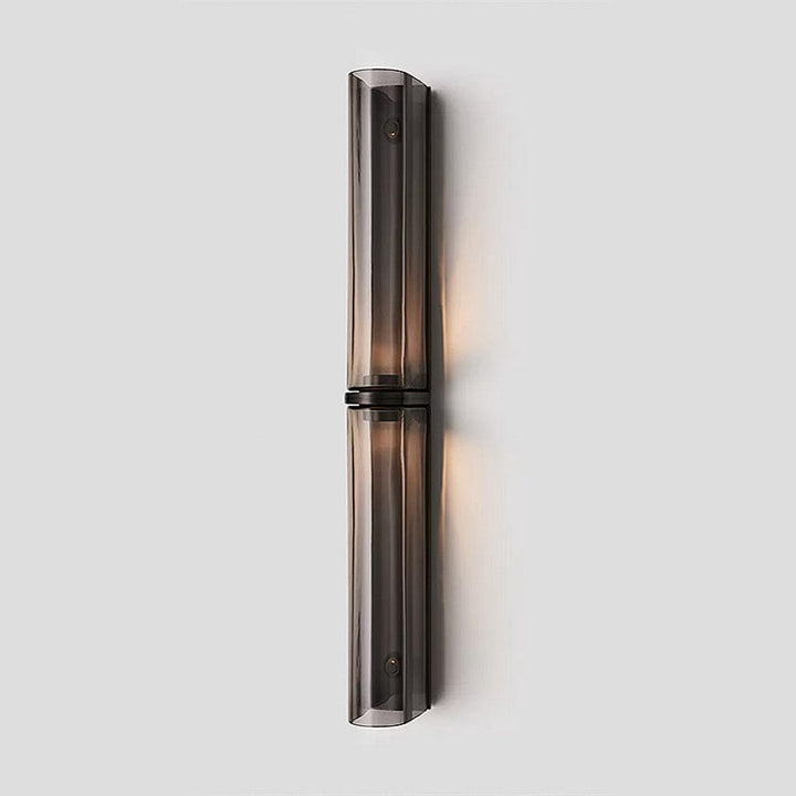 Modern vertical LED bedroom light, dimmable, for comfortable lighting.