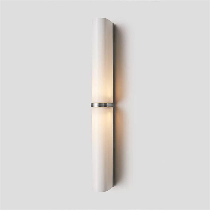 Dimmable modern vertical LED wall lamp, for stylish interior accents.