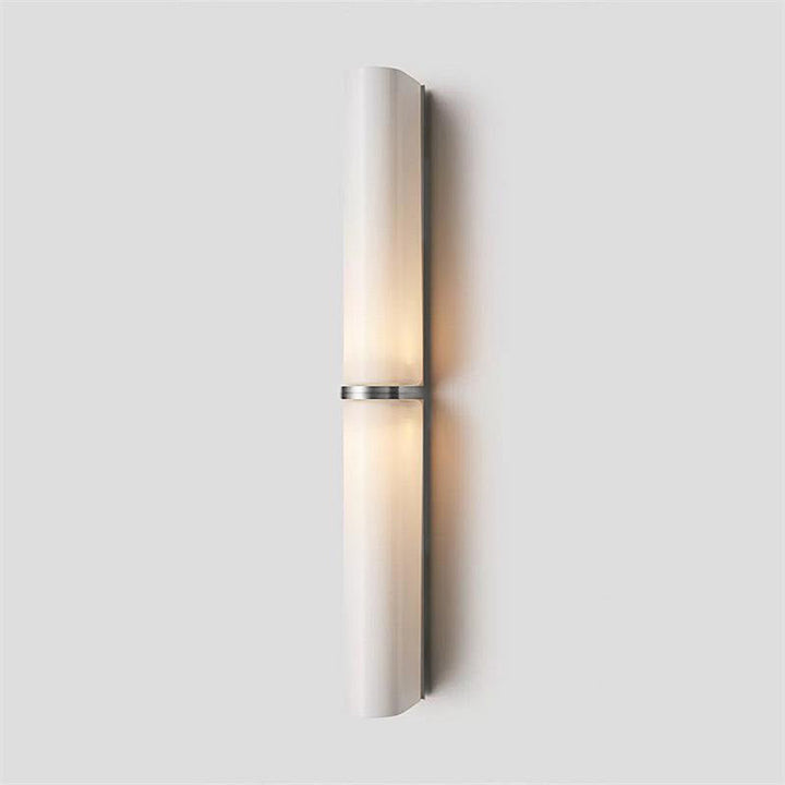 Dimmable modern vertical LED wall lamp, for stylish interior accents.
