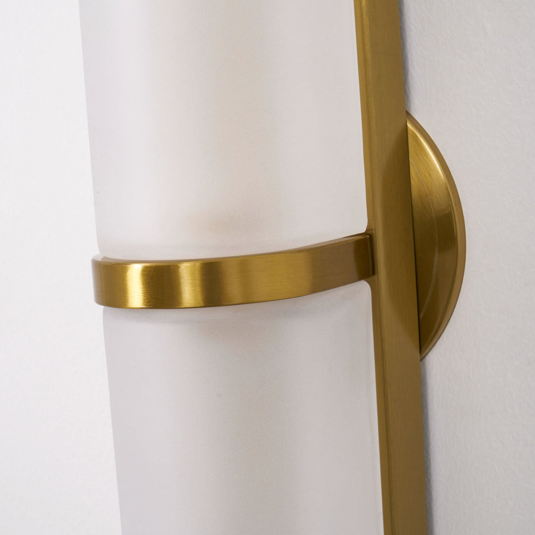 Vertical LED bedroom wall light, dimmable, for a relaxed atmosphere.