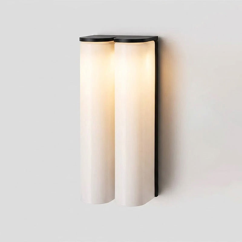 Accent modern vertical LED wall lamp, dimmable, versatile lighting.