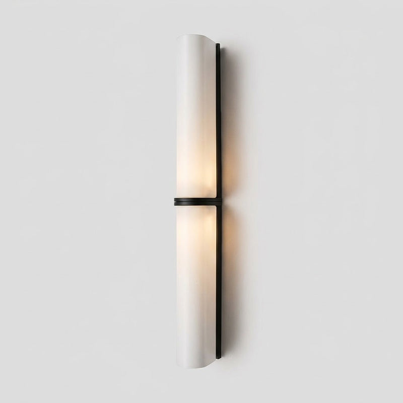 Vertical LED home decor wall light, dimmable, for contemporary style.