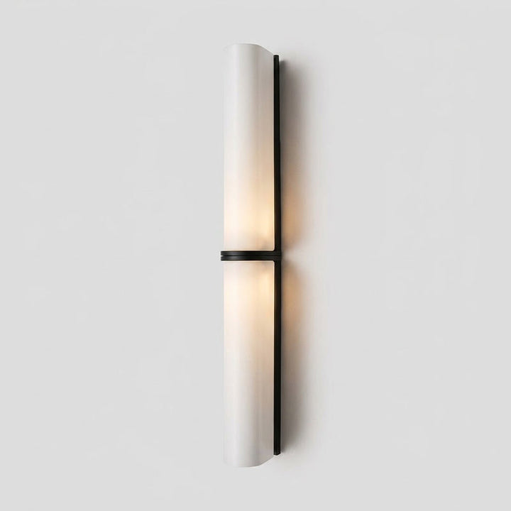 Vertical LED home decor wall light, dimmable, for contemporary style.