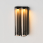 Black + smoked grey glass