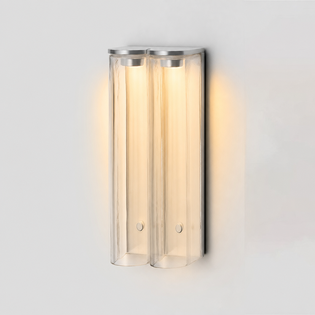 Dimmable vertical LED hallway lamp, modern, for welcoming entrances.