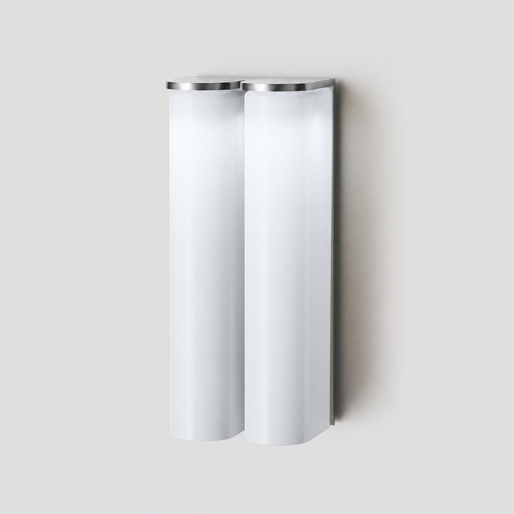 Accent dimmable vertical LED wall lamp, contemporary, for elegant homes.
