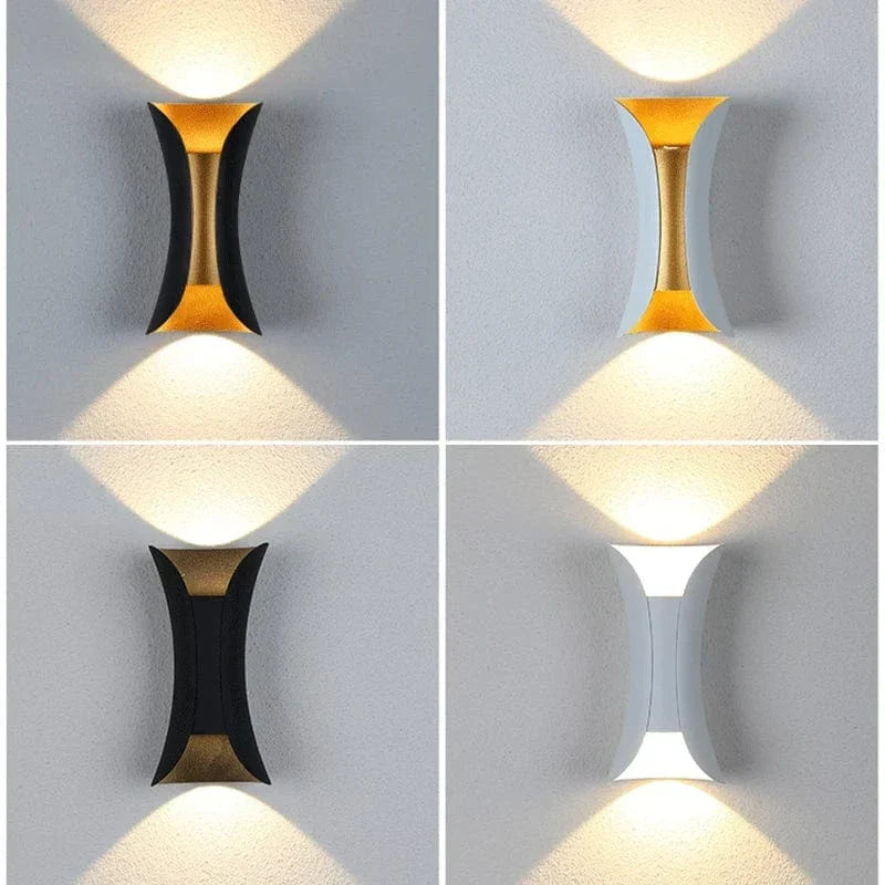 Versatile LED wall light, waterproof and energy-efficient for modern indoor & outdoor home decor.