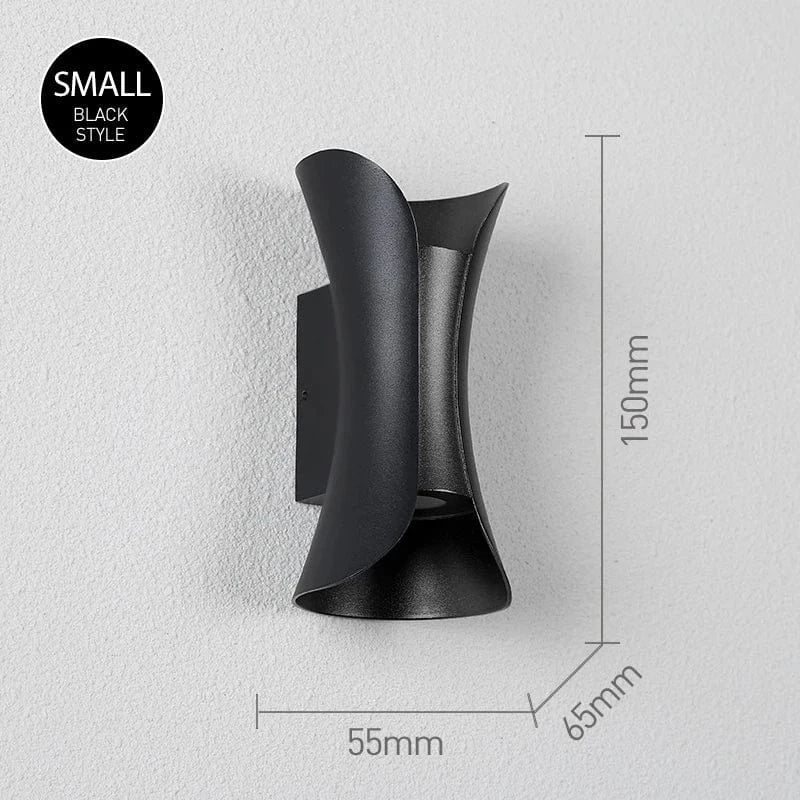 Sleek modern LED wall light, waterproof design for durable and beautiful indoor & outdoor lighting.