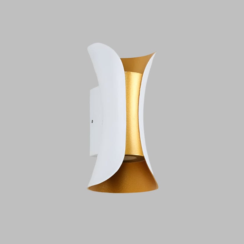 Modern design LED wall light fixture, offering durable waterproof lighting for diverse outdoor spaces.