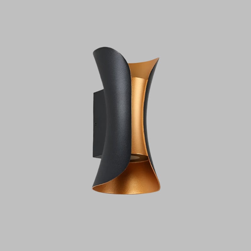 Stylish warm white LED wall sconce, designed for both indoor and outdoor contemporary settings.