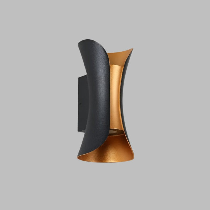 Stylish warm white LED wall sconce, designed for both indoor and outdoor contemporary settings.