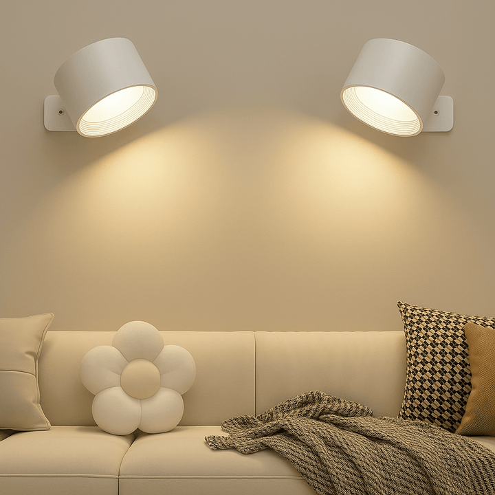 Dimmable wireless wall lamp, rechargeable LED, offering versatile accent lighting solutions.