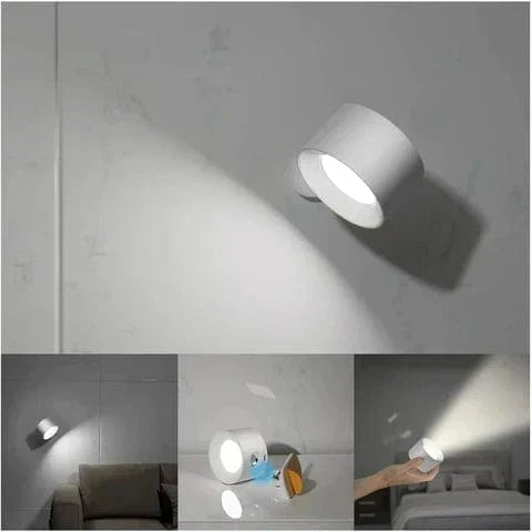 Sleek cordless wall lamp, magnetic, touch control & remote, perfect for modern home decor.
