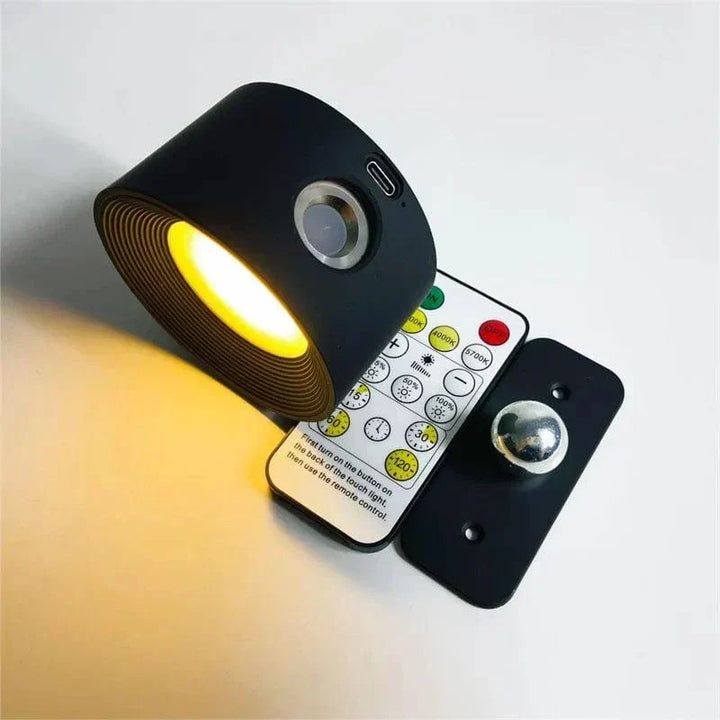 Contemporary rechargeable wall lamp, wireless LED, perfect for stylish home illumination.