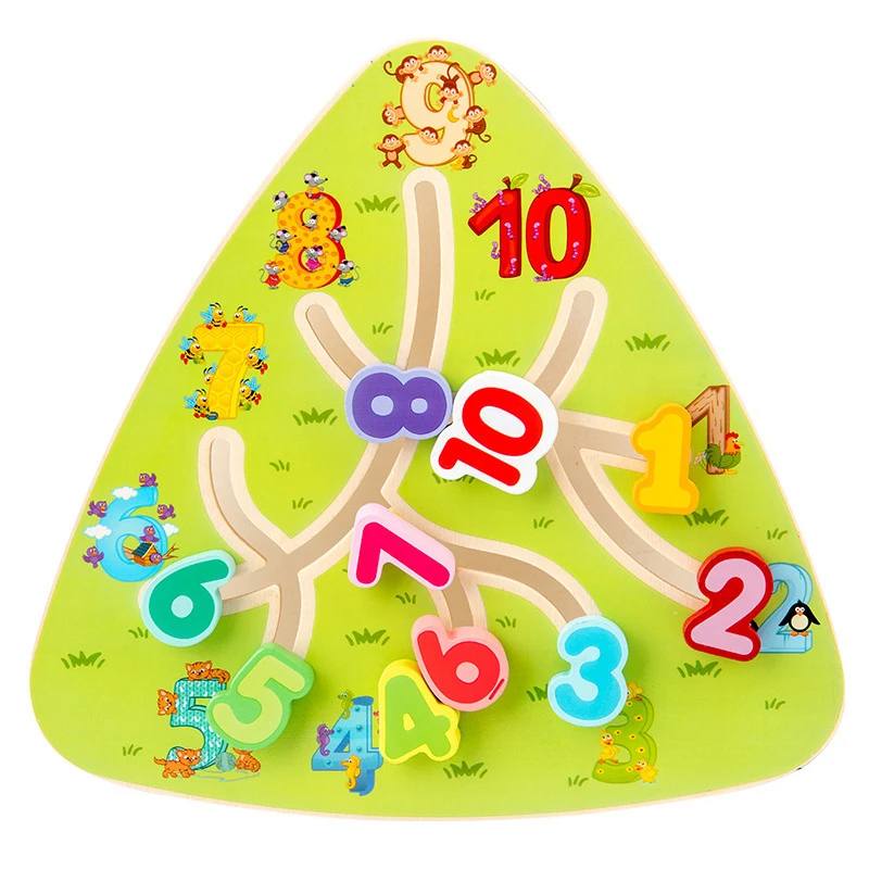 Interactive toddler learning toy: a screen-free Montessori maze board