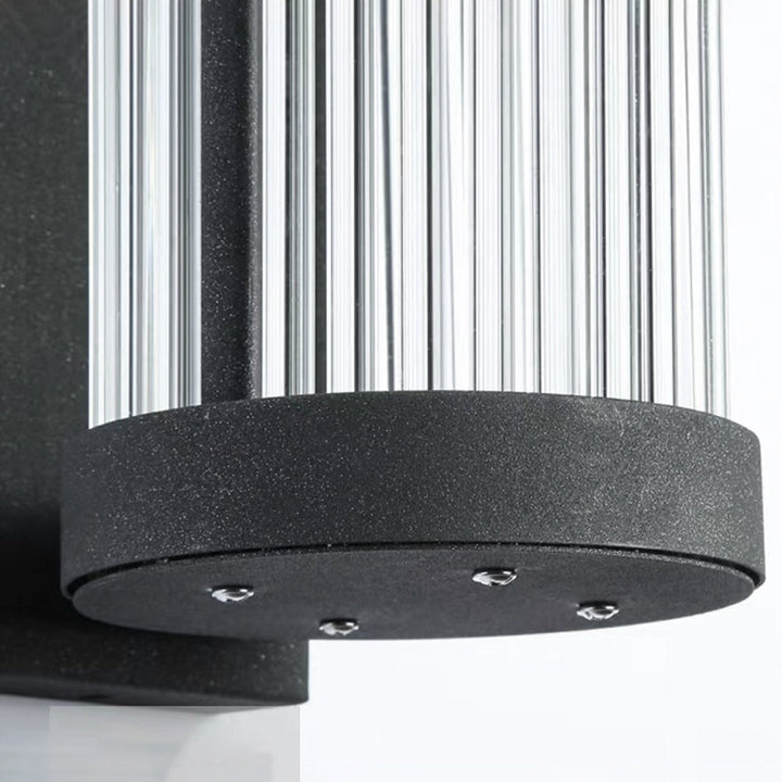 Outdoor Moorey modern LED wall light. Weatherproof exterior lighting solution for garden, patio, entryway.
