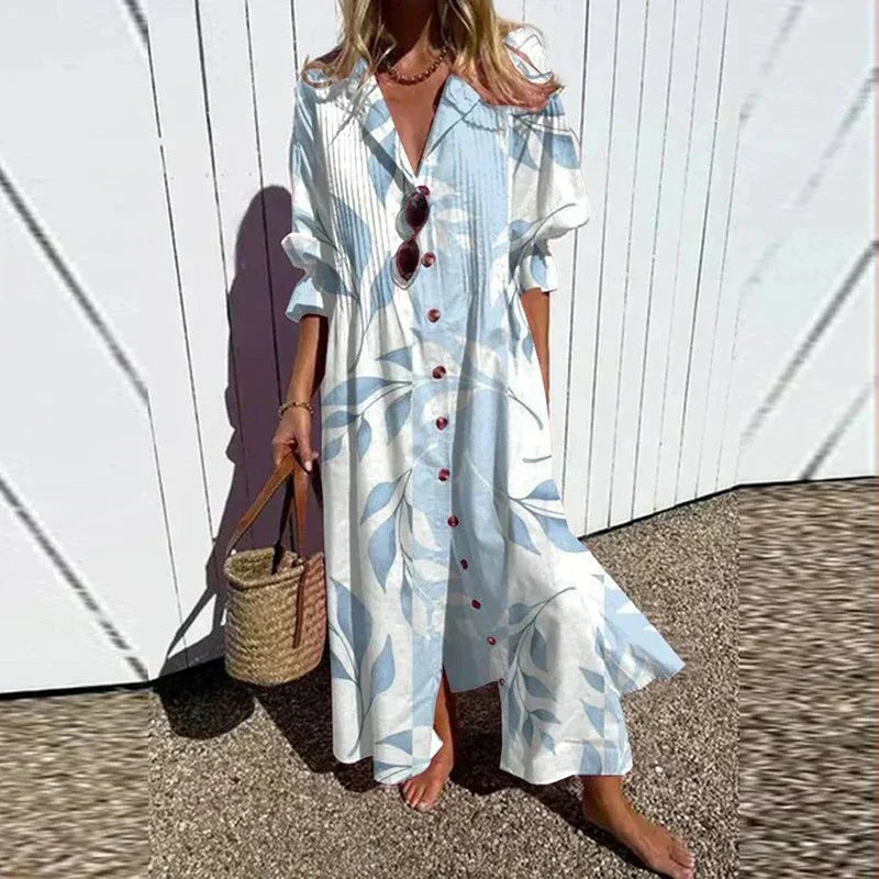 Effortless multicolor sleeveless maxi dress for women, bohemian style, comfortable & flowy, perfect for vacation.