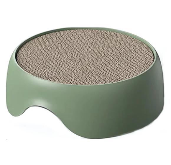 Feline comfort redefined: A multifunctional cat bed with sturdy scratcher for happy paws.