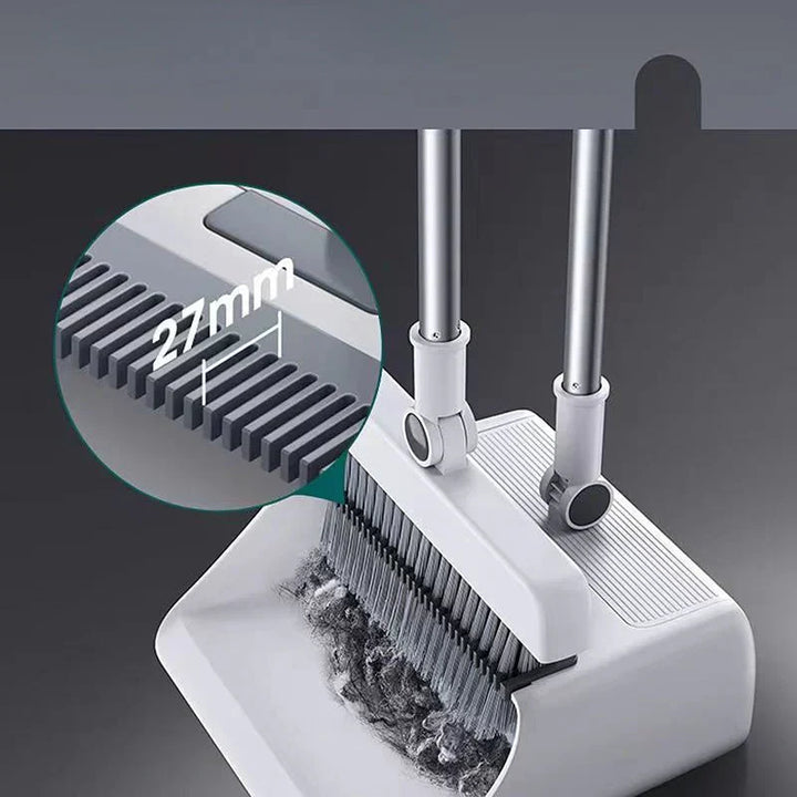 Comfortable grip broom & dustpan set for efficient home cleaning, a must-have household tool.