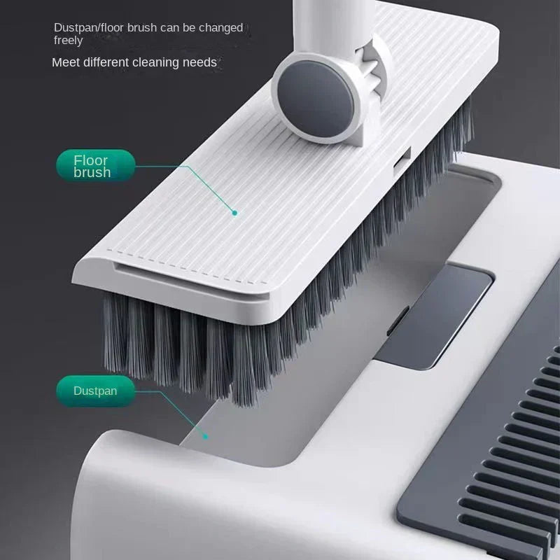Durable multifunctional broom & dustpan cleaning set for long-lasting efficient floor care.