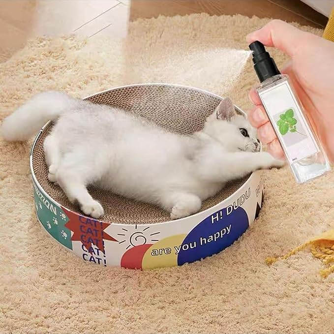 Enhance cat play with natural silvervine spray. Boosts cat toys & encourages active, happy feline behavior.