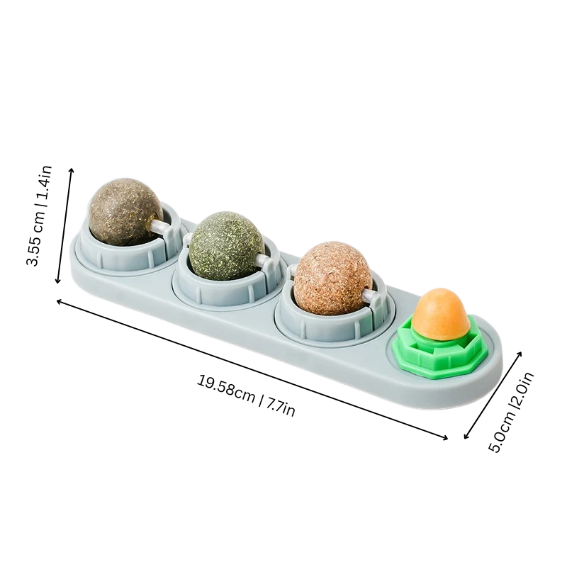 Entertaining wall-mounted cat toy providing pet supplies and cat enrichment.