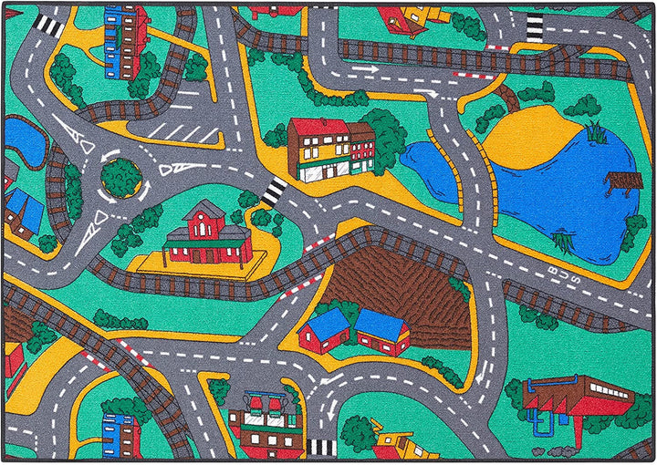 Washable playroom decor: a safe and vibrant non-slip play mat