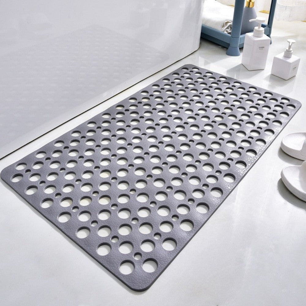 Bathroom safety non-slip mat, crucial for fall prevention and peace of mind. Anti-slip design.