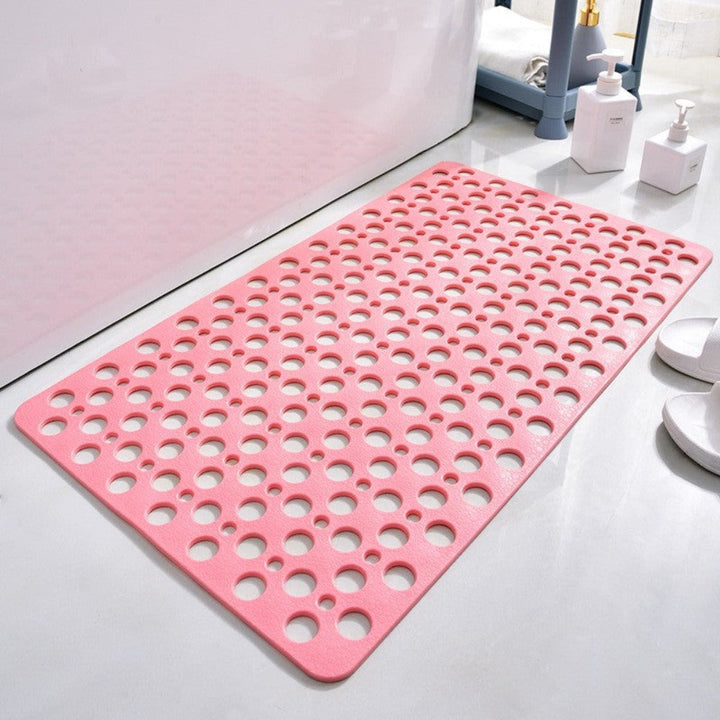 Hygienic anti-slip shower mat, designed for quick drying and easy cleaning. Bath accessory.