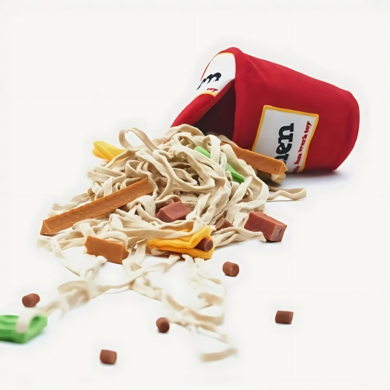 NoodleFetch dog sniff and tug toy for mental stimulation and enrichment.