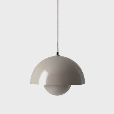 Nordic Dome Pendant Lamp alongside decor, a perfect minimalist modern lighting fixture for any room. Scandinavian.