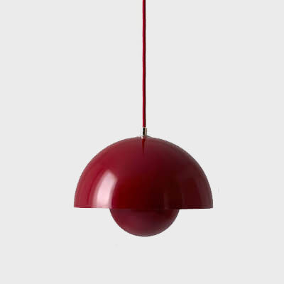 Nordic Dome Pendant Lamp over kitchen island, a stylish modern ceiling light perfect for task & ambient lighting.