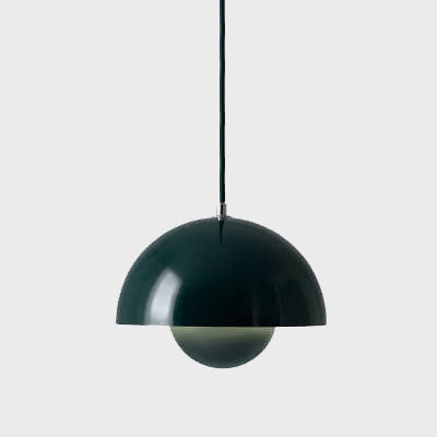 Modern Nordic Dome Pendant Lamp. Minimalist ceiling light for contemporary interior design. Scandinavian lighting.