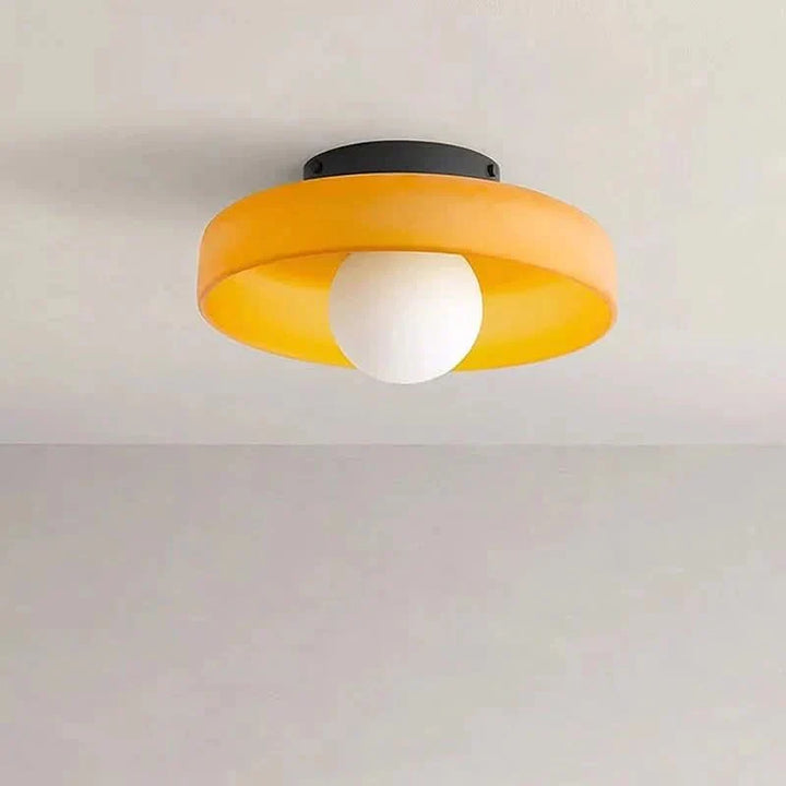 Scandinavian glass ceiling lamp, a stylish fixture for ambient lighting in your entryway or hallway.