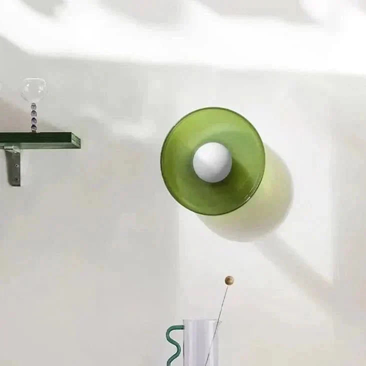 Clear glass ceiling lamp in Nordic style, offering soft ambient light for a contemporary home.