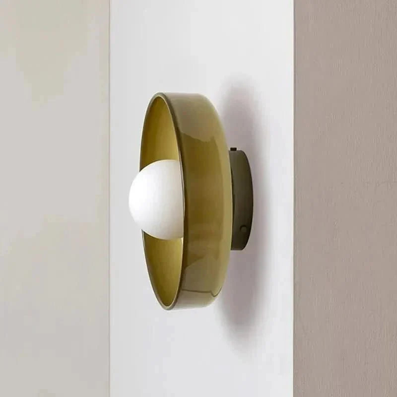 Modern ceiling lamp with beautiful Nordic glass design, enhancing home lighting in any room.