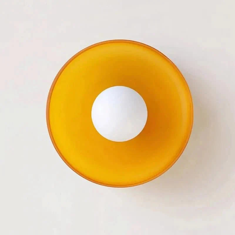 Atmospheric glass ceiling light, Nordic design for a modern and inviting entryway or kitchen.