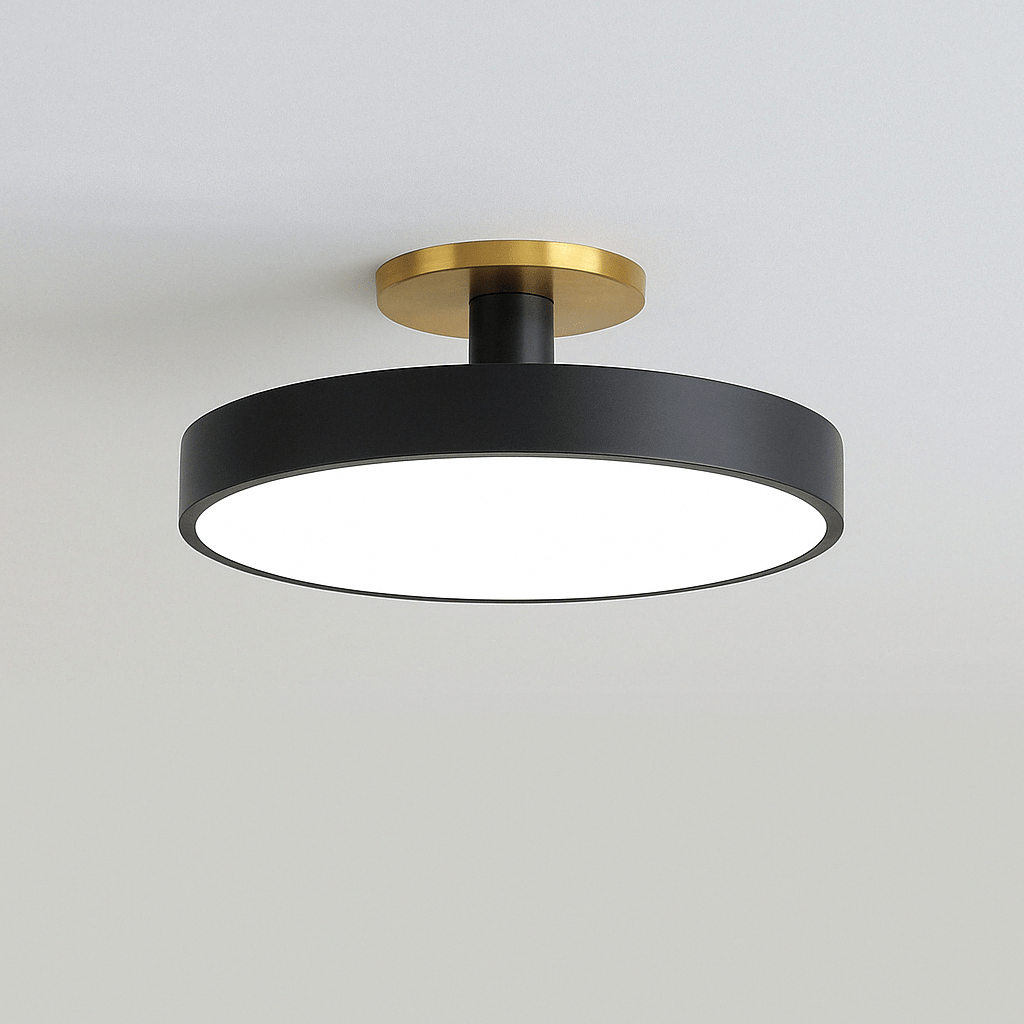Nordic LED ceiling light for modern homes, sleek flush mount design.
