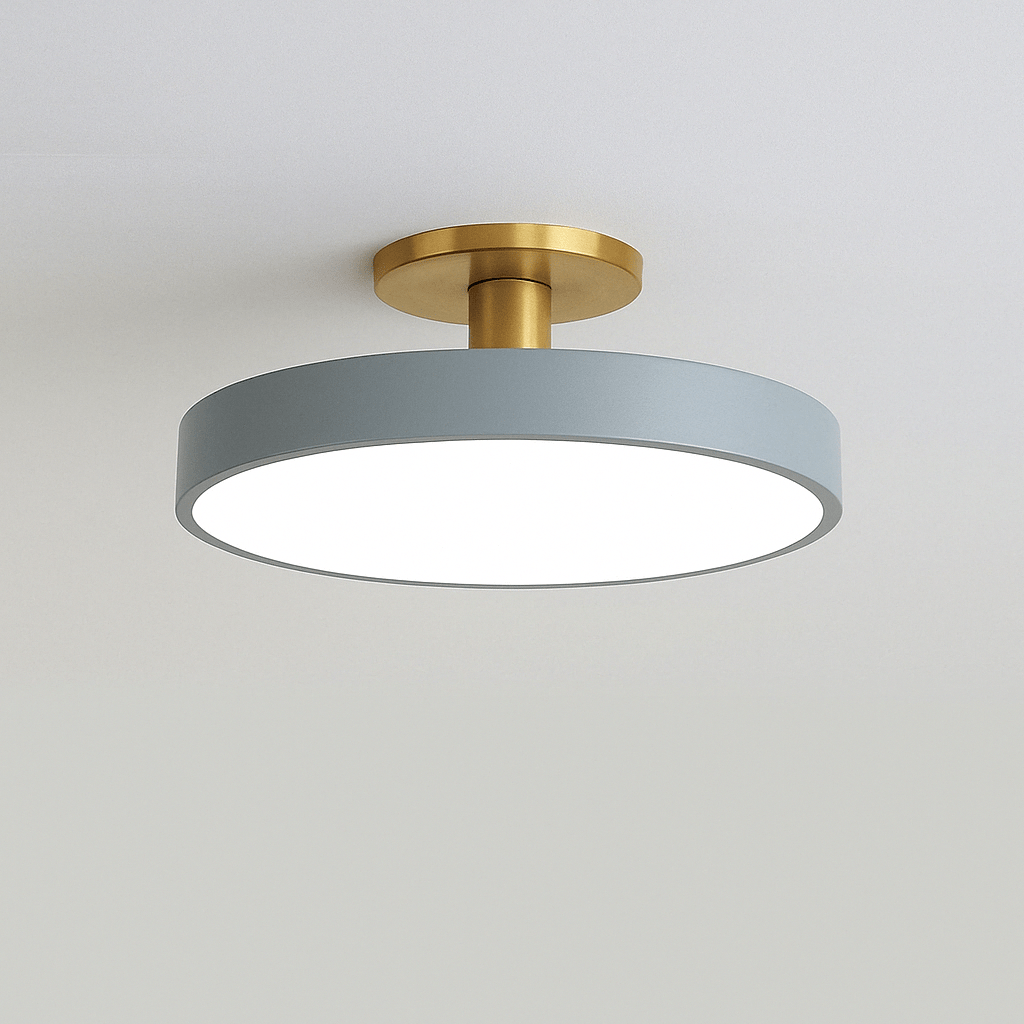 Modern Nordic LED ceiling lamp in macaron colors, perfect for stylish home decor.