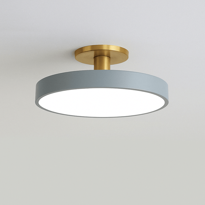 Modern Nordic LED ceiling lamp in macaron colors, perfect for stylish home decor.