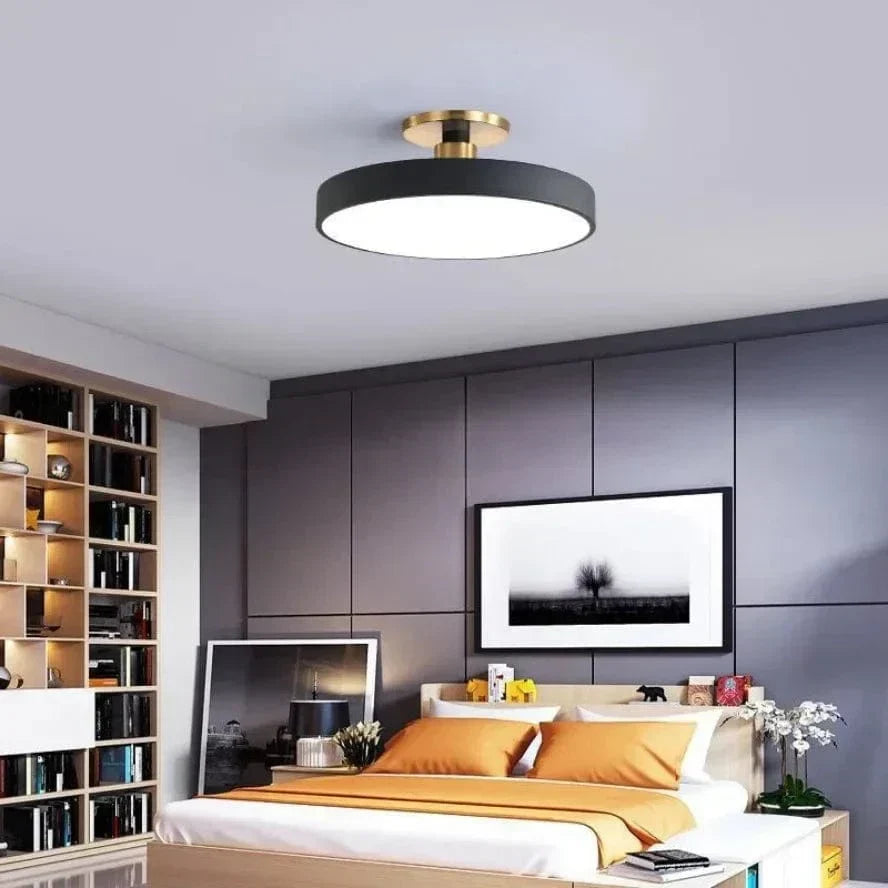 Sleek Nordic LED ceiling fixture, modern lighting for contemporary living spaces.