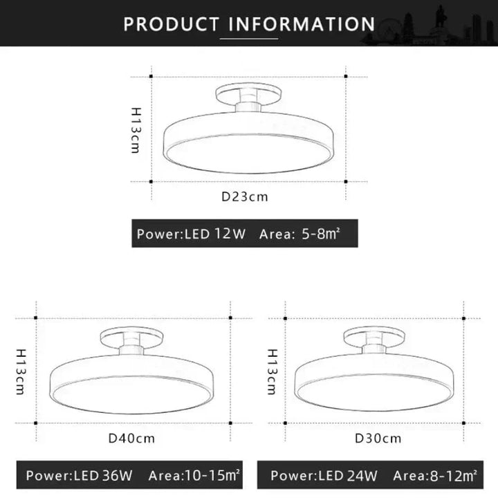 Bright Nordic LED ceiling light, perfect modern kitchen or bedroom lighting solution.