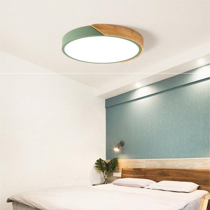 Modern Nordic Macaroon LED ceiling lamp. Scandinavian style home decor lighting.