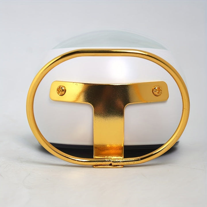 Stylish silent alarm clock with luminous dial, metal construction, Nordic design