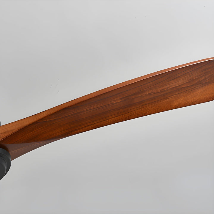 Home decor wooden ceiling fan, Nordic style, with convenient remote & bright LED light fixture.